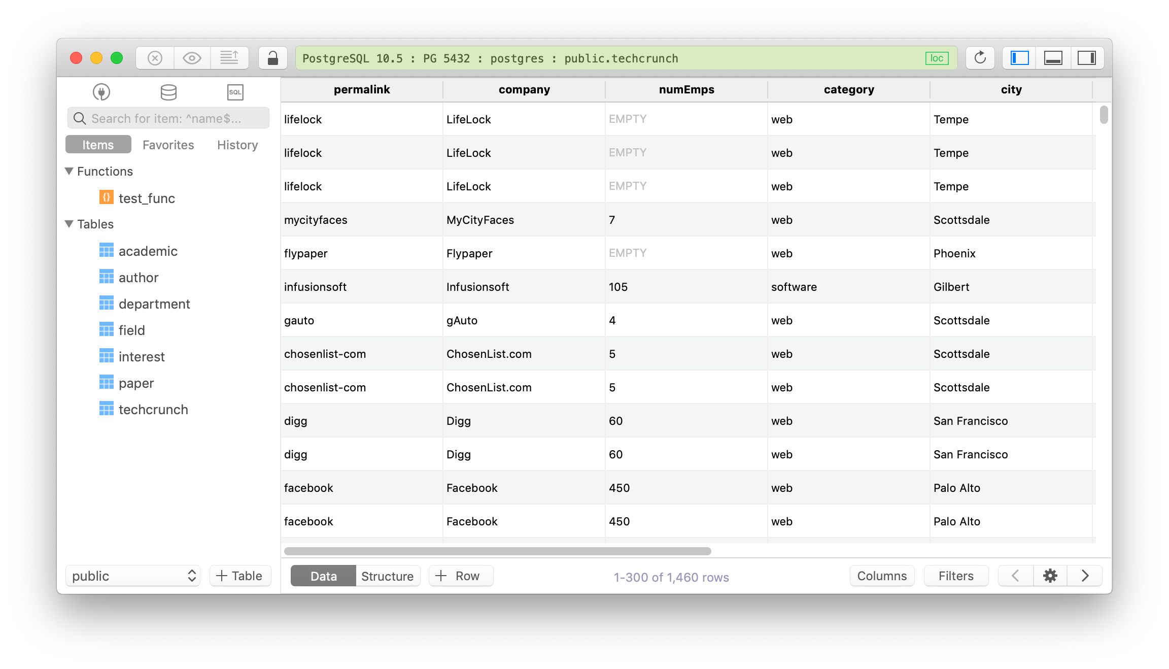 postgresql client