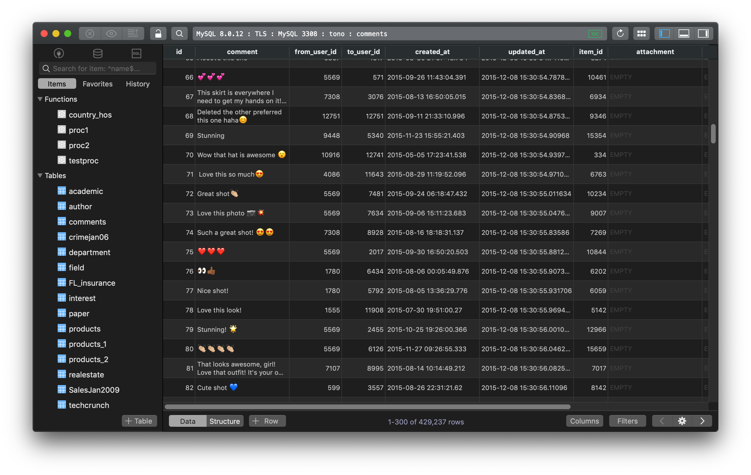 tableplus import sql