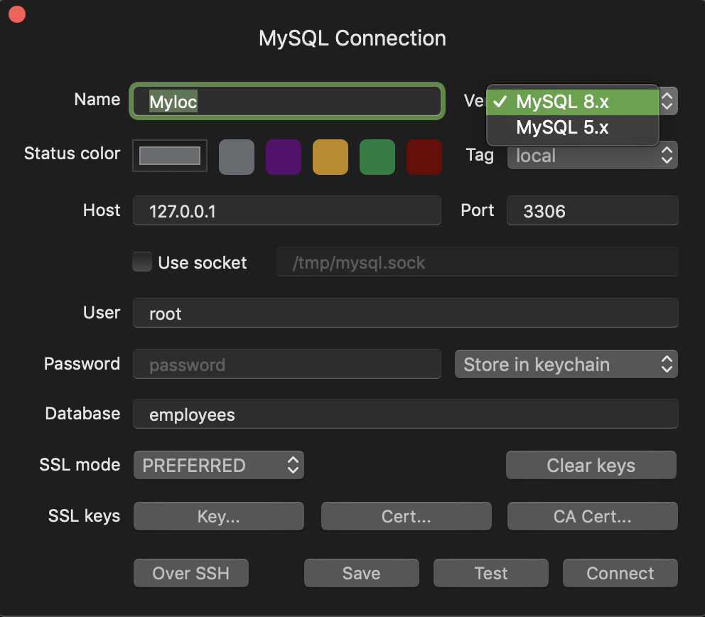 MySQL multiple versions