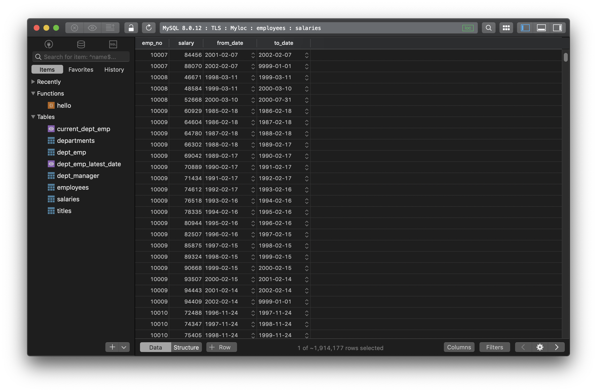 How to find the longest string value in a column SQL TablePlus