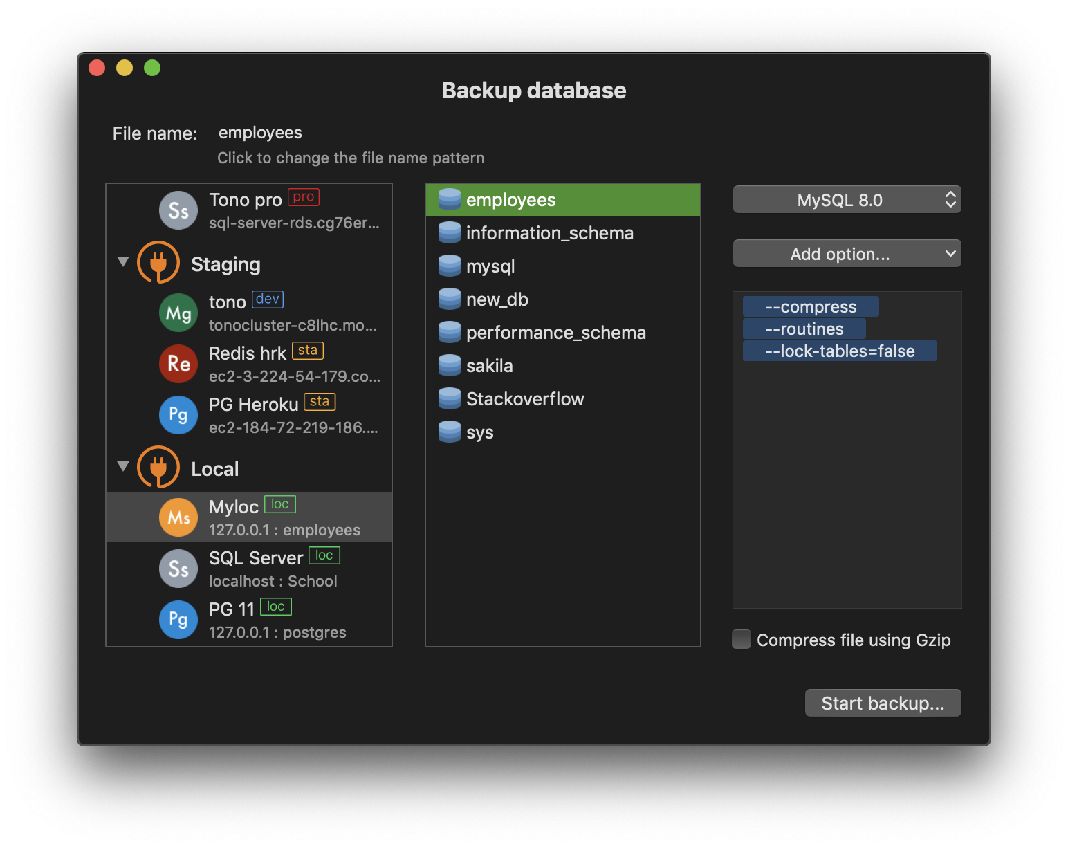 Sql Dump Command To Export Mysql Database Tableplus Riset