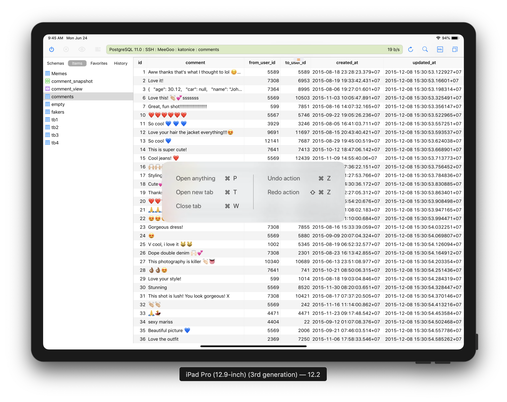 tableplus enum