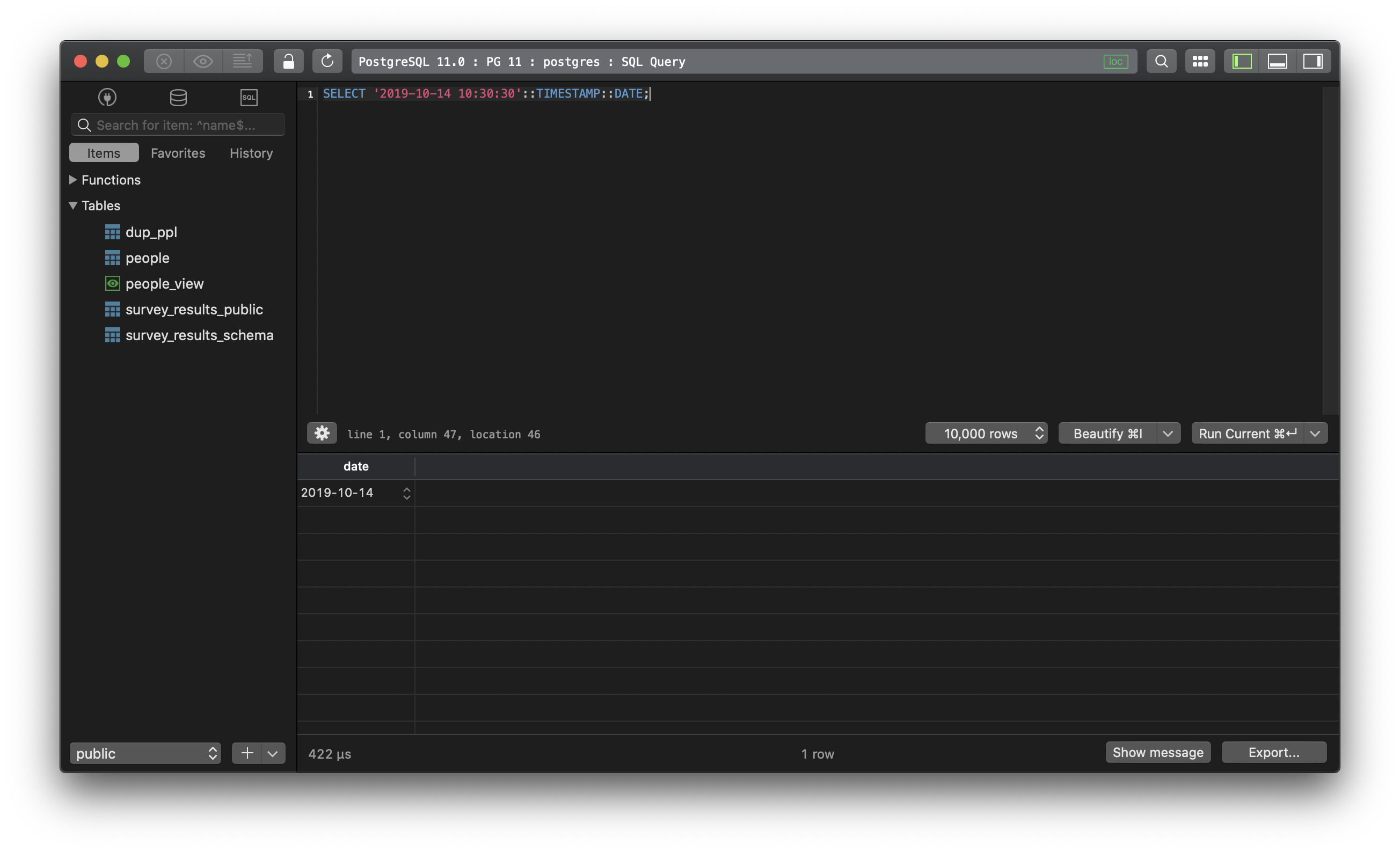 PostgreSQL How To Extract Date From A Timestamp TablePlus