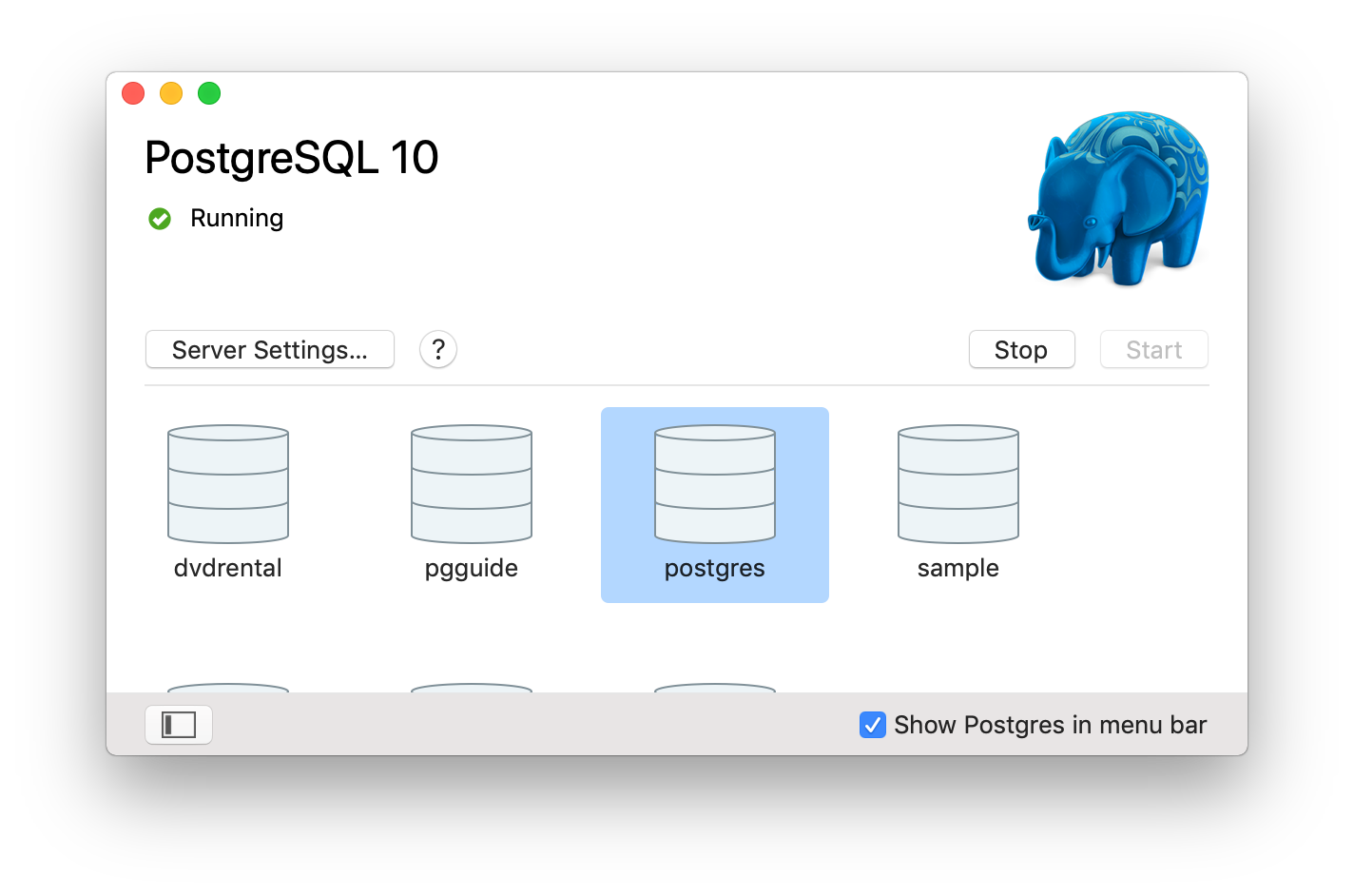 start postgres.app from command line