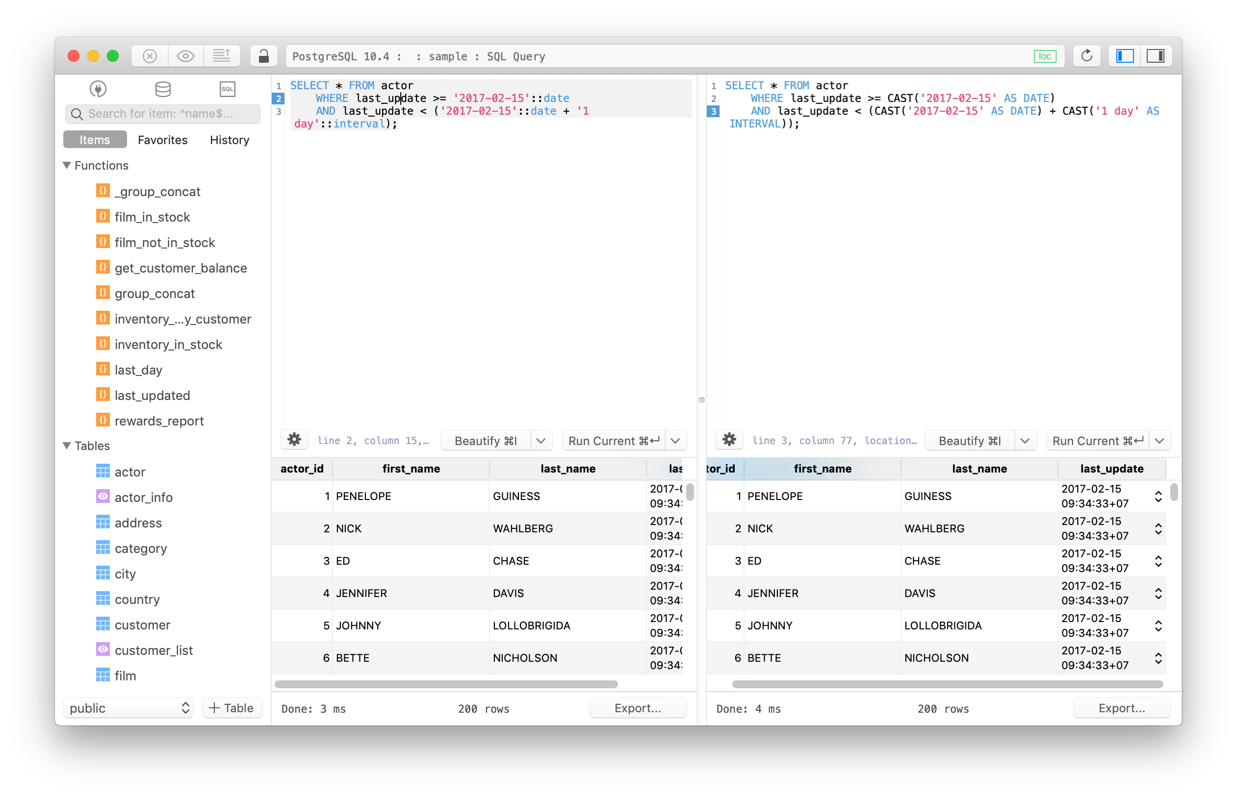 postgresql timestamp cast