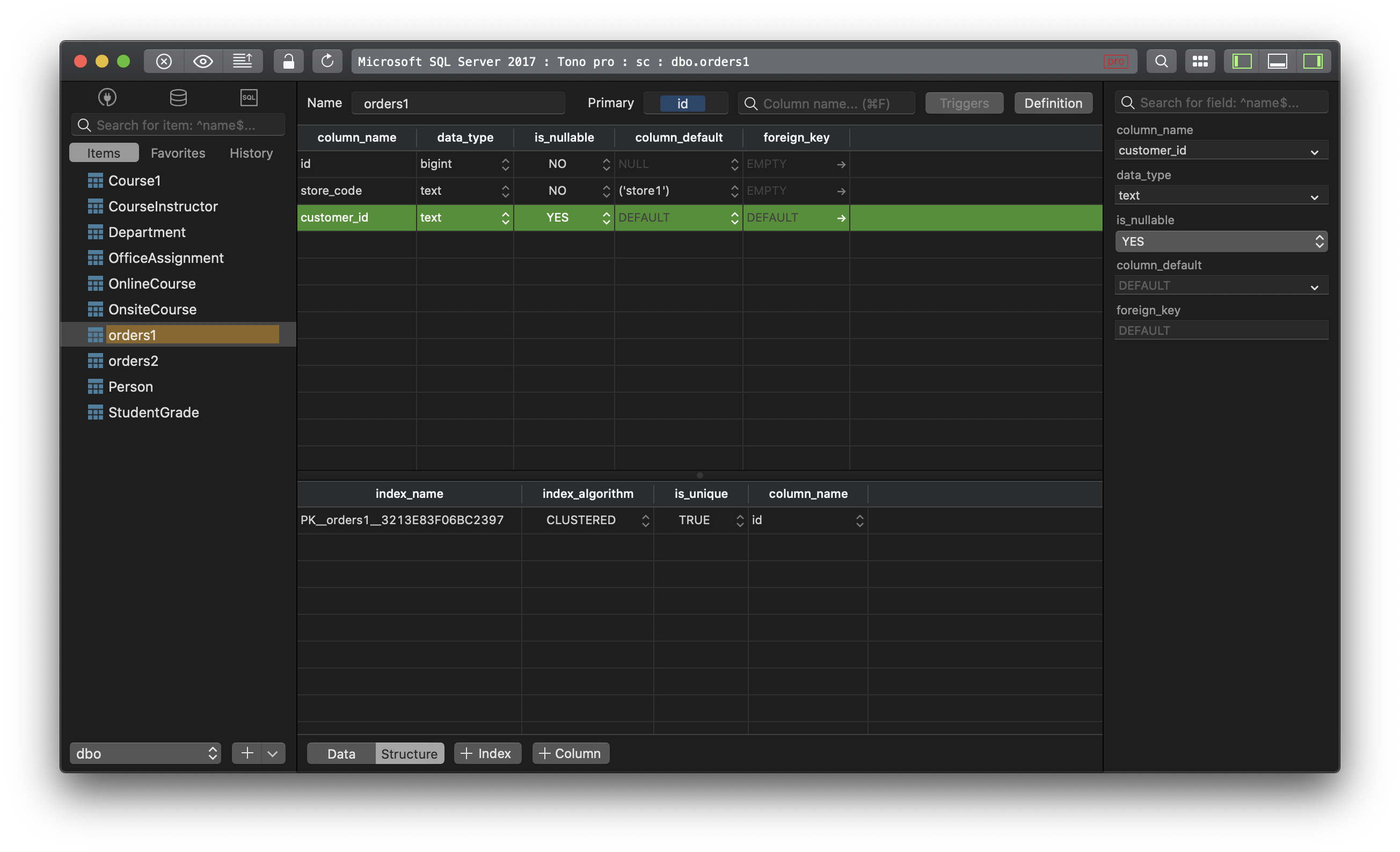 tableplus create new database