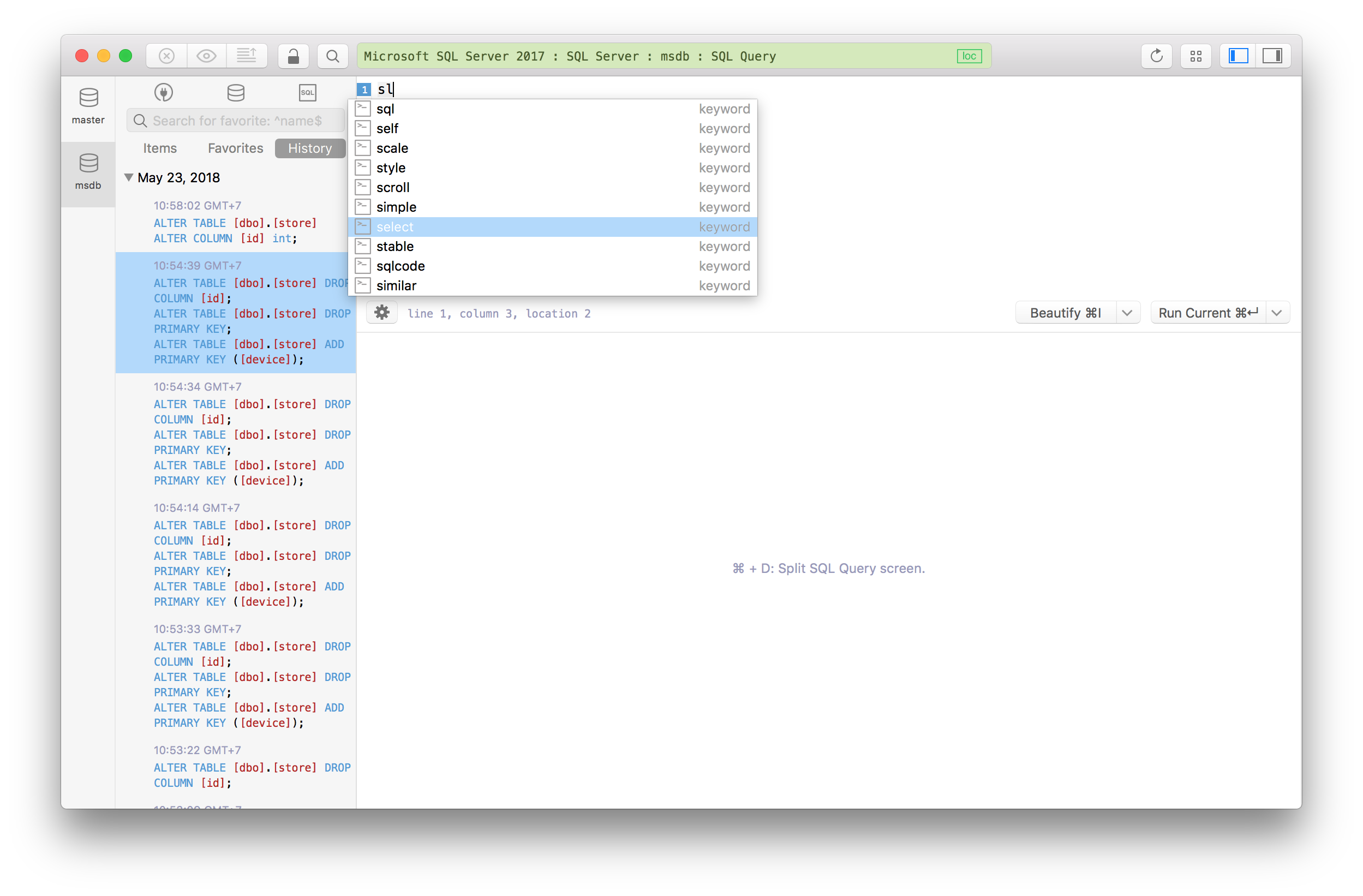 how to practice sql on mac