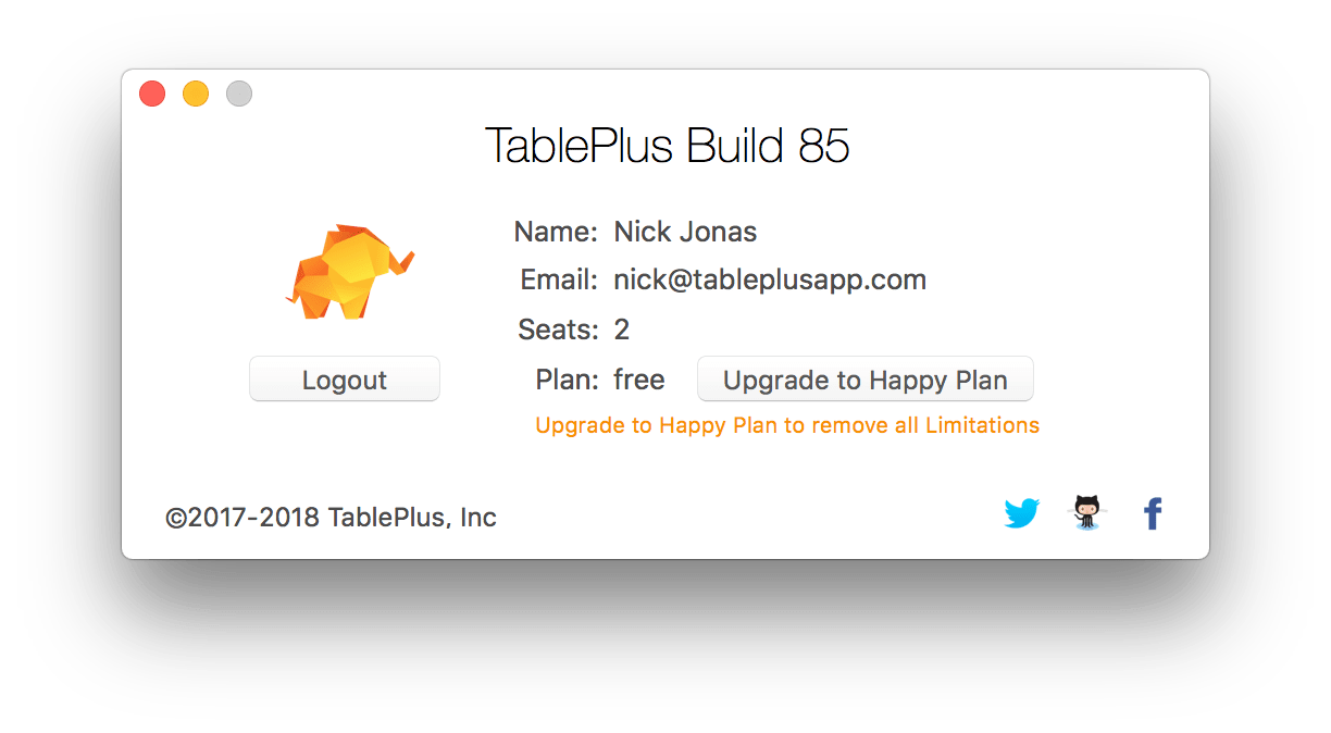 How to activate TablePlus license