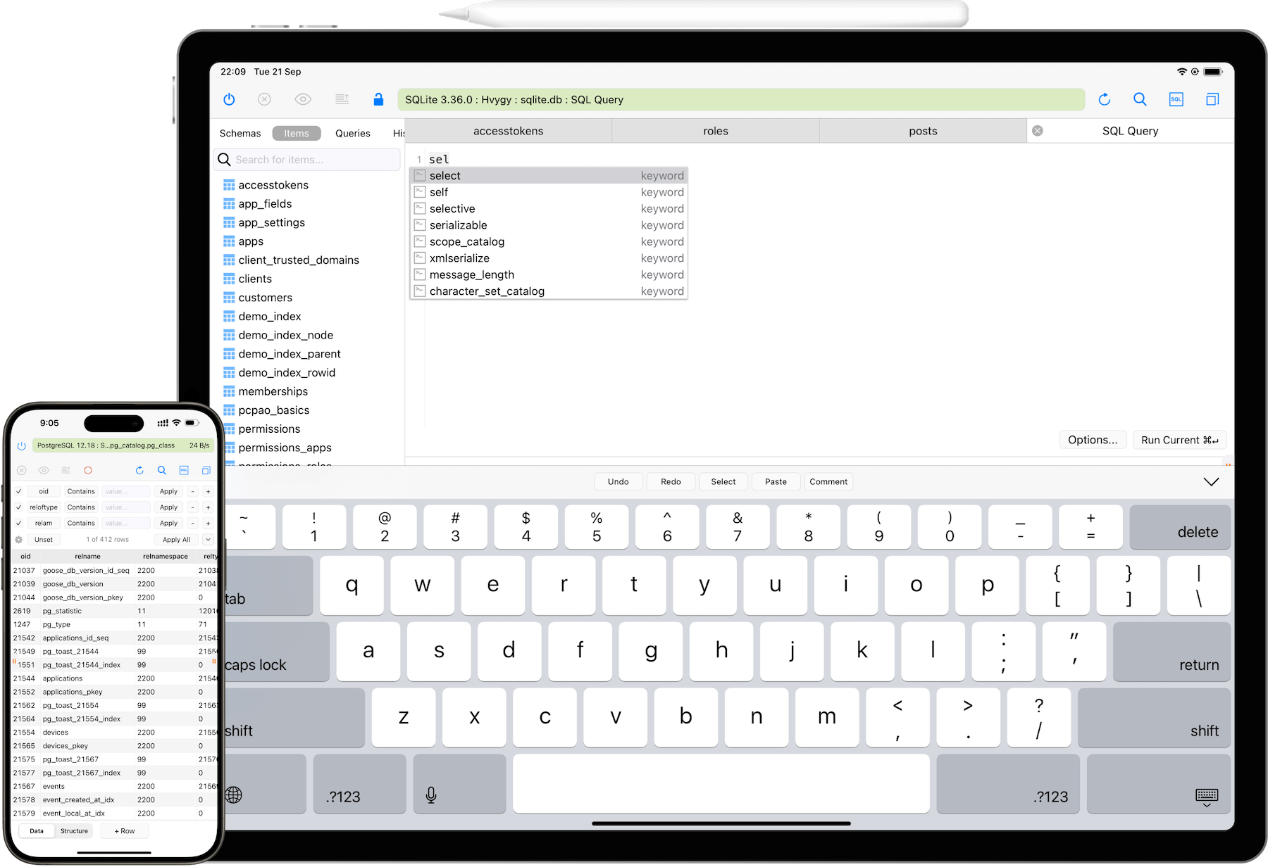 TablePlus Workspace on macOS. TablePlus is a native, high-performance macOS app.